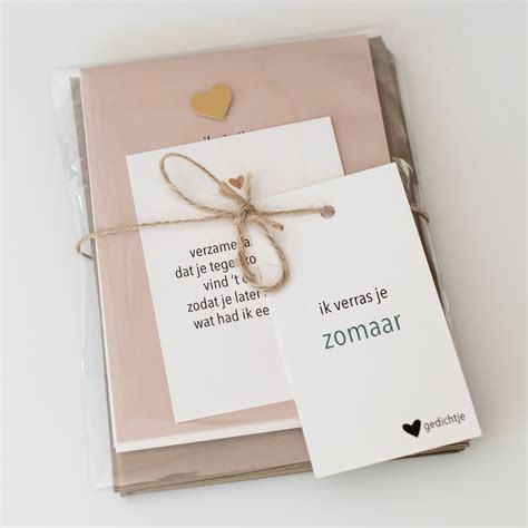 Cadeaukaartje met geboortebedankjes
