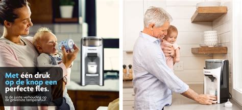 Infographic met stappen voor het bereiden van babyvoeding