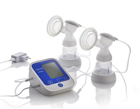 Illustratie van een elektrische borstkolf, model Libento James