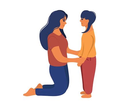 Illustratie die een vrouw toont die met haar partner praat over haar bevallingservaring.