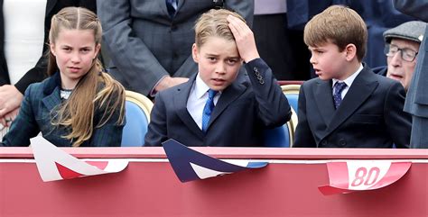 fotocollage van Prins George, Prinses Charlotte en Prins Louis