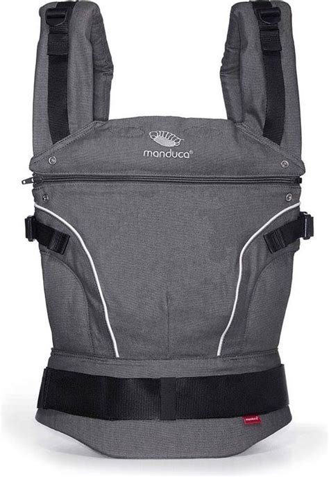 Manduca Pure Cotton draagzak in dark grey