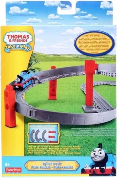 Overzicht van de Thomas de Trein Take-n-Play uitbreidingsset met rails en accessoires