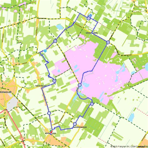 Overzichtskaart met locaties van kinderdagverblijven in Woerden