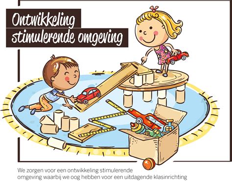 Illustratie van een kind dat speelt in een veilige en stimulerende omgeving.