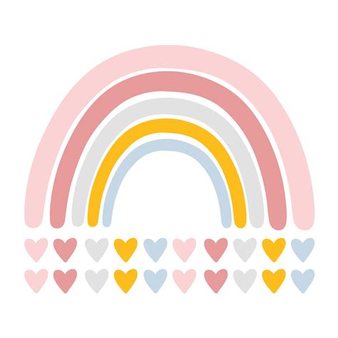 Illustratie van de Muziekmobiel Regenboog Roze met alle onderdelen (mobiel, houder, muziekdoosje)