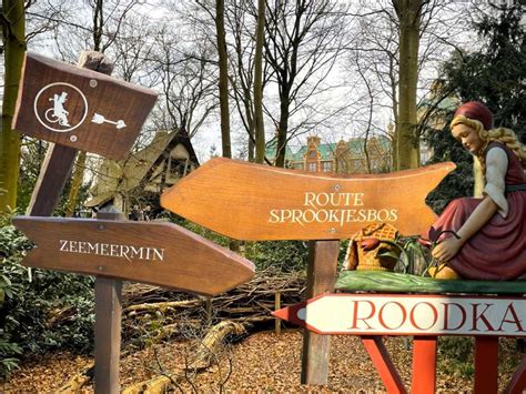 Foto van de ingang van Sprookjesbos Valkenburg met sprookjesachtige elementen