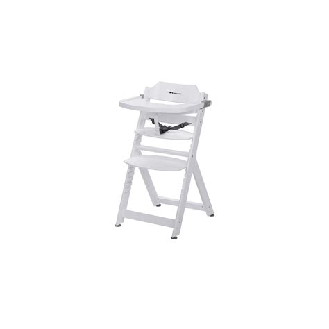 Illustratie van de Bebeconfort Timba kinderstoel in een moderne eetkamer.