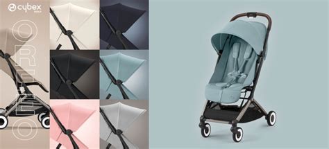 Stijlvolle foto van de Cybex Buggy COYA in turquoise, die de compactheid en het design benadrukt.