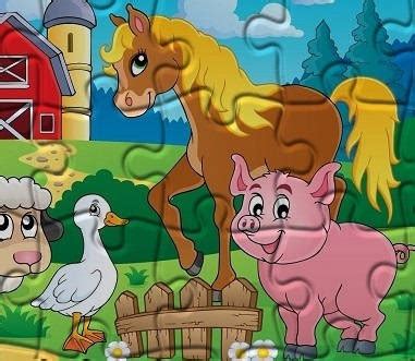 Een collage van screenshots van diverse kinderspelletjes, waaronder paardenraces, fabrieksspellen en puzzels.