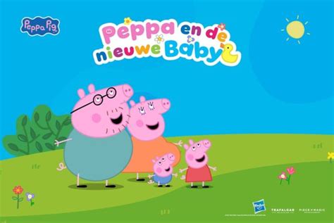 Peppa Pig en haar familie die het huis renoveren voor de nieuwe baby