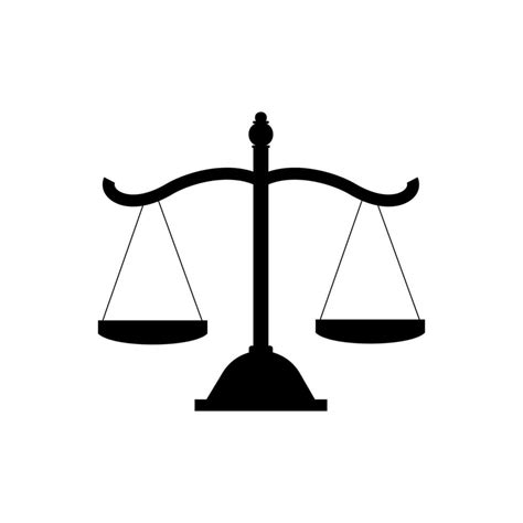 illustratie van een rechtbankgebouw met een weegschaal van justitie