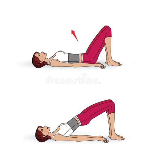 Illustratie van bekkenbodemoefeningen