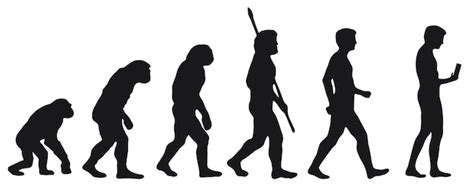 Illustratie van de evolutionaire boom, die de vertakte aard van evolutie toont, met de mens en chimpansee als aparte takken die voortkomen uit een gemeenschappelijke voorouder.