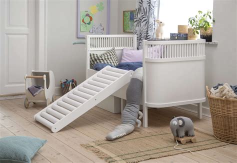 Een detailfoto van het Sebra Kili bed met het speciale Sebra matras en bijpassend beddengoed.