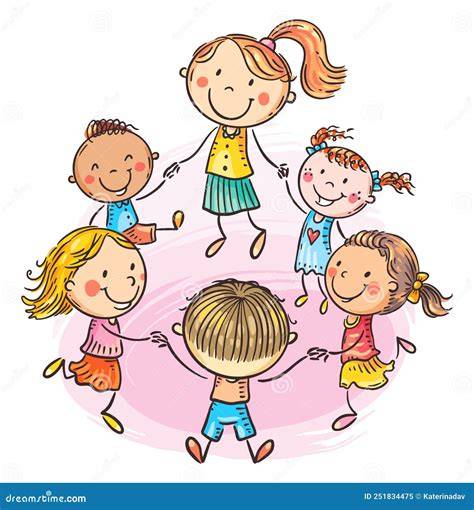 Illustratie van kinderen die samen spelen in een stimulerende omgeving