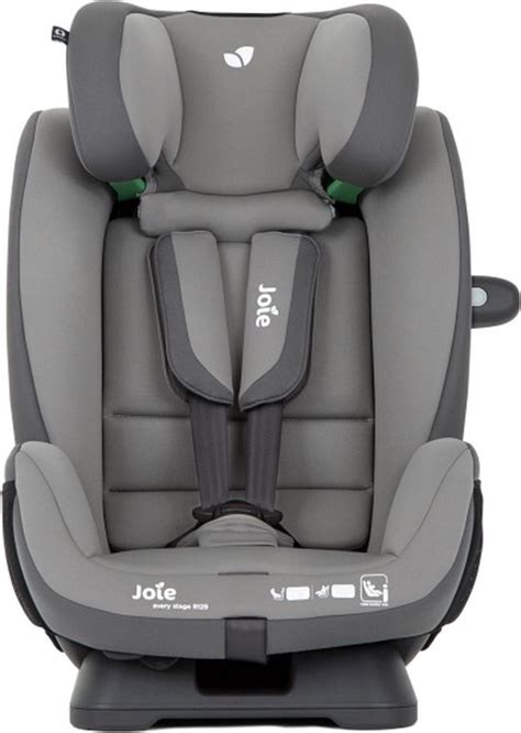 Illustratie van een assortiment Joie autostoeltjes voor verschillende leeftijden