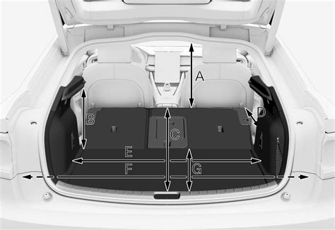 Diagram met de afmetingen van de bagageruimte van de Nissan Qashqai (A en B maten).