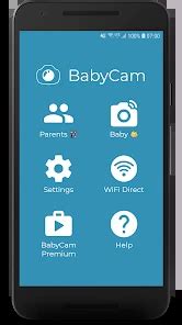 Screenshot van de BabyCam app interface.