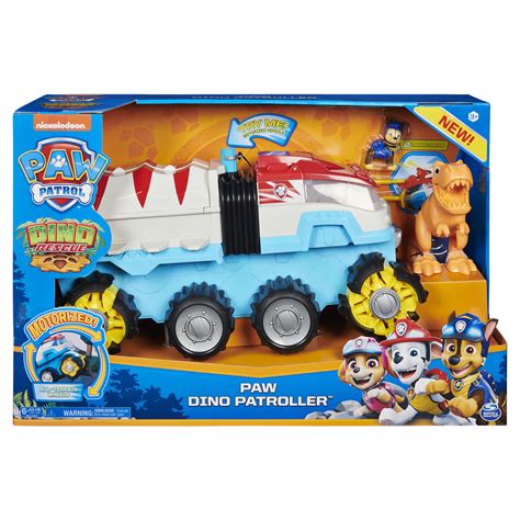 Illustratie van de PAW Patrol Dino Patroller in actie