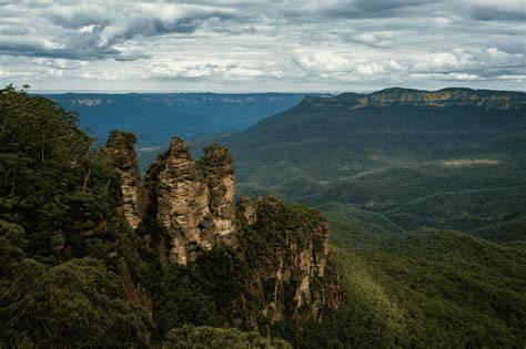 Spectaculair uitzicht op de Blue Mountains met de 