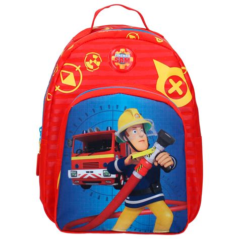 Foto van een kind met een Brandweerman Sam rugzak