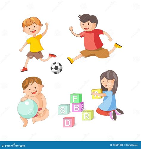 illustratie van kinderen die gezelschapsspelletjes spelen