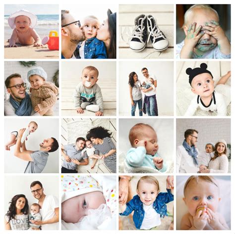 Collage van babyfoto's van Jimi-Jones