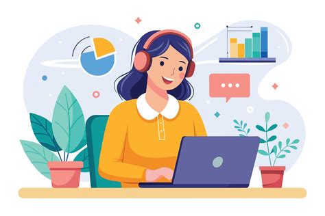 illustratie van een vrouw die rust neemt met een kop thee