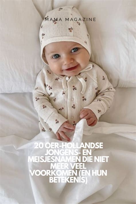 Illustratie van verschillende babynamen met hun betekenis