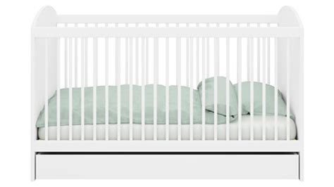 Illustratie van een modern babyledikant met lade