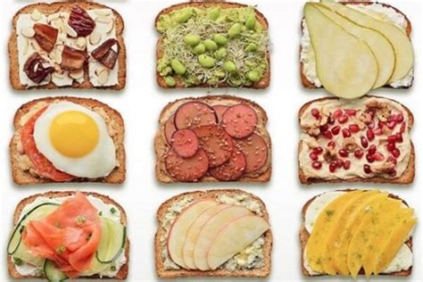 illustratie van verschillende gezonde broodbeleg opties voor jonge kinderen