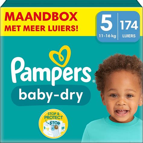 Detail van de absorptie kern van Pampers Baby-Dry luiers
