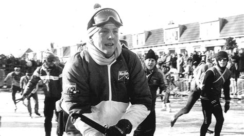 Archiefbeeld van Willem-Alexander tijdens de Elfstedentocht van 1986