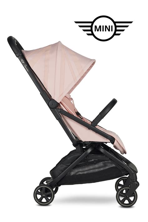 Gedetailleerde afbeelding van de instelmogelijkheden van de rugleuning en voetensteun van de Easywalker Mini XS buggy.