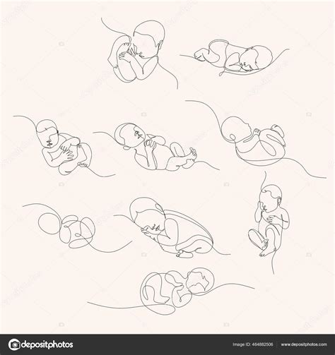 Illustratie van een slapende baby met een vredige uitdrukking, omringd door zachte eucalyptusblaadjes