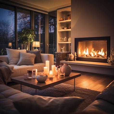 Illustratie van een warme, gezellige sfeer