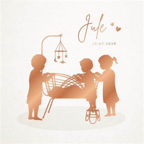 Een vrolijk ontworpen geboortekaartje met ruimte voor een foto van de baby.