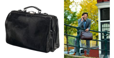 Stijlvolle lederen tas van Mutsaers, ideaal voor medische professionals