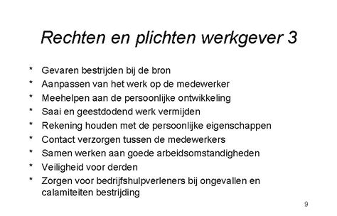 Schema dat de rechten en plichten van werkgever en werknemer bij ouderschapsverlof weergeeft