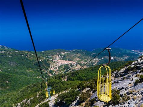 Kabelbaan naar Monte Capanne op Elba