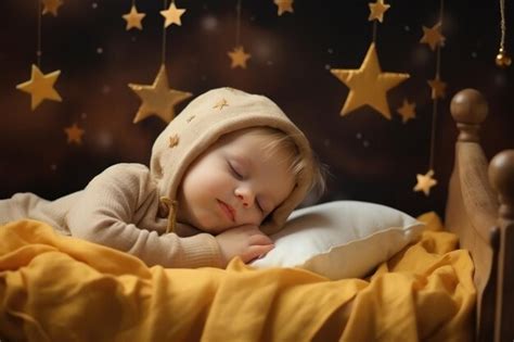 illustratie van een baby die rustig slaapt