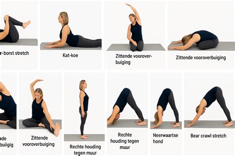 illustratie van verschillende oefeningen voor voeten en benen ter verlichting van zwelling