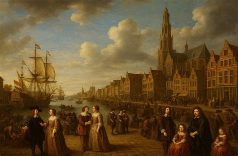 Schilderij uit de Gouden Eeuw met Friese paarden in een adellijke setting