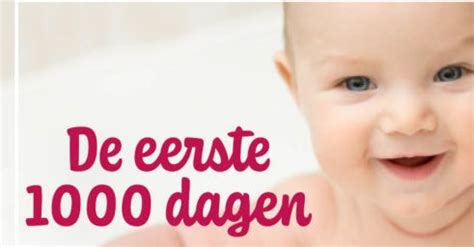 Infographic met de belangrijkste ontwikkelingsstadia van een baby in de eerste 1000 dagen.