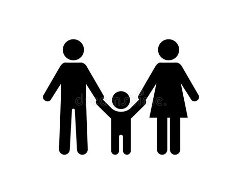 illustratie van een gezin met drie kinderen