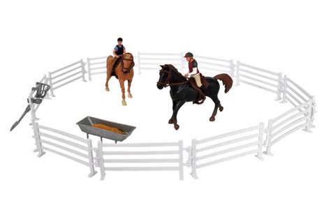 Écoiffier kasteel met accessoires zoals paarden, ruiters en kanonnen