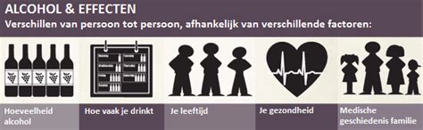 infographic met de effecten van alcohol op de foetus
