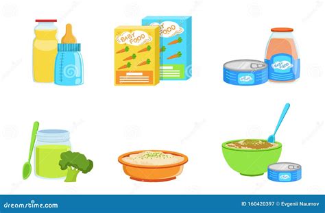 Illustratie van de bereidingsstappen voor babyvoeding