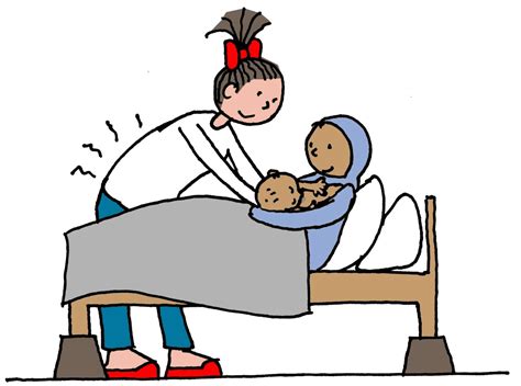 Illustratie van een gezin dat zich aanmeldt voor kraamzorg
